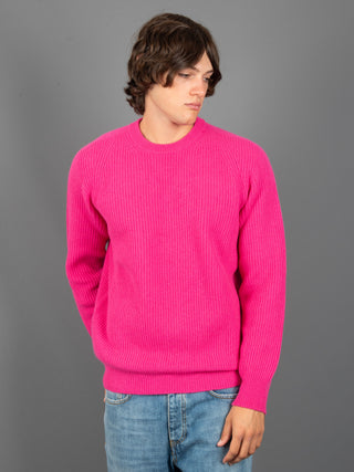 Maglia a Coste - Fucsia