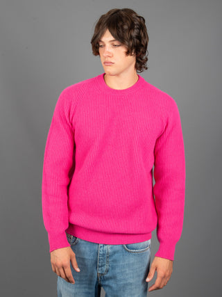 Maglia a Coste - Fucsia