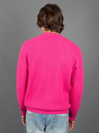 Maglia a Coste - Fucsia