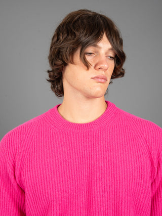 Maglia a Coste - Fucsia