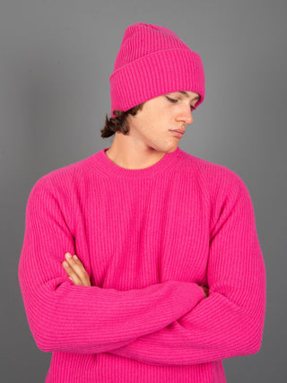 Maglia a Coste - Fucsia