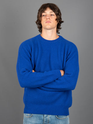 Maglia a Coste - Blu Royal