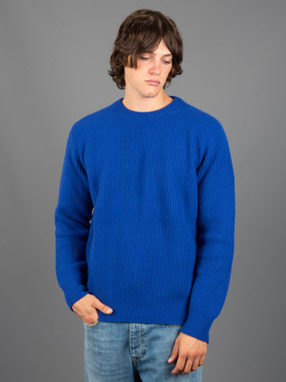 Maglia a Coste - Blu Royal