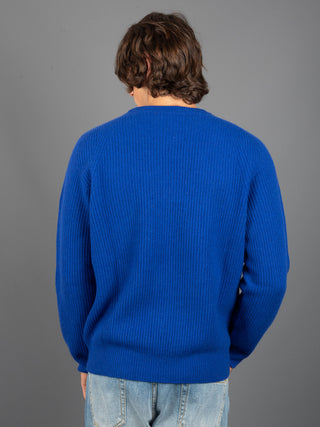Maglia a Coste - Blu Royal