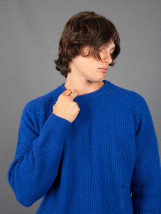 Maglia a Coste - Blu Royal