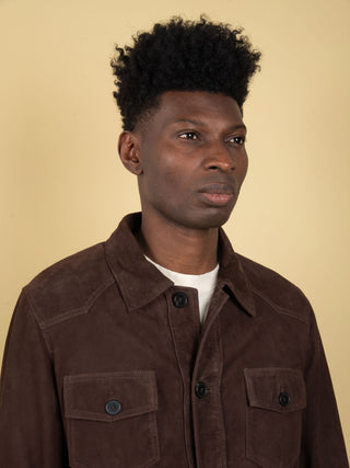 Giacca in Suede - Moro