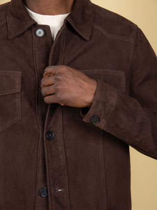 Giacca in Suede - Moro