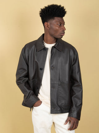 Giacca in Pelle - Moro