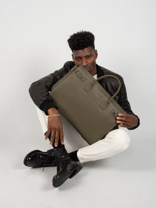 Borsa in Pelle - Oliva