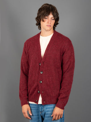 Maglia Cardigan - Burgundi