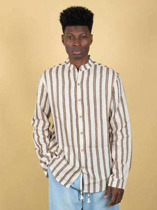 Camicia Coreana - Ecru