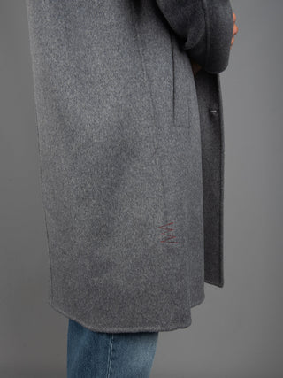 Cappotto Monopetto - Cenere