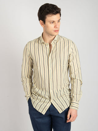 Camicia Victor - Sabbia/Blu