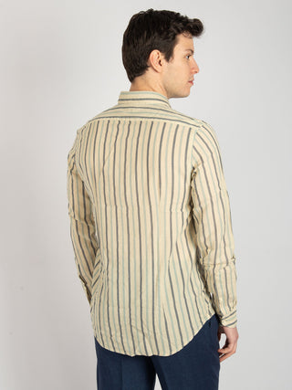 Camicia Victor - Sabbia/Blu