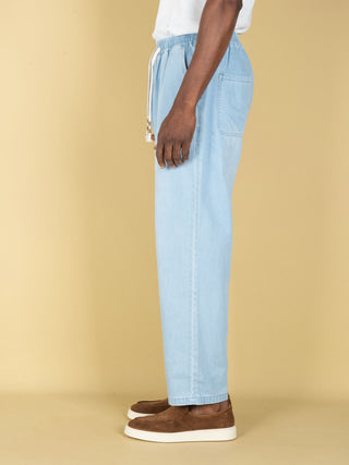 Pantalone Chambray - Denim Chiaro