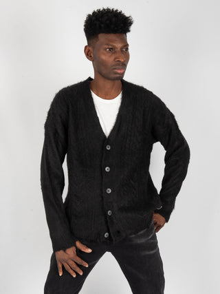 Cardigan Treccia - Nero