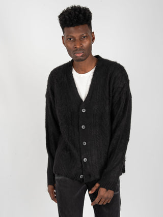 Cardigan Treccia - Nero