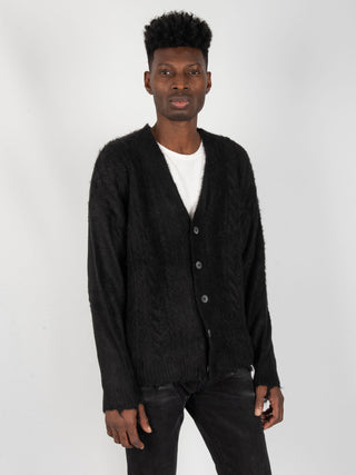 Cardigan Treccia - Nero