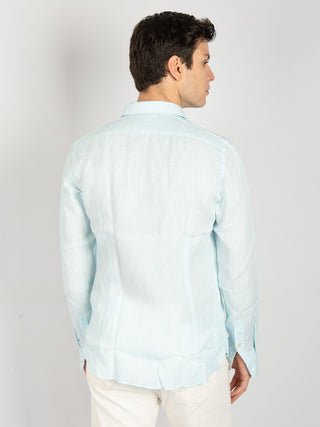 Camicia in Lino - Celeste