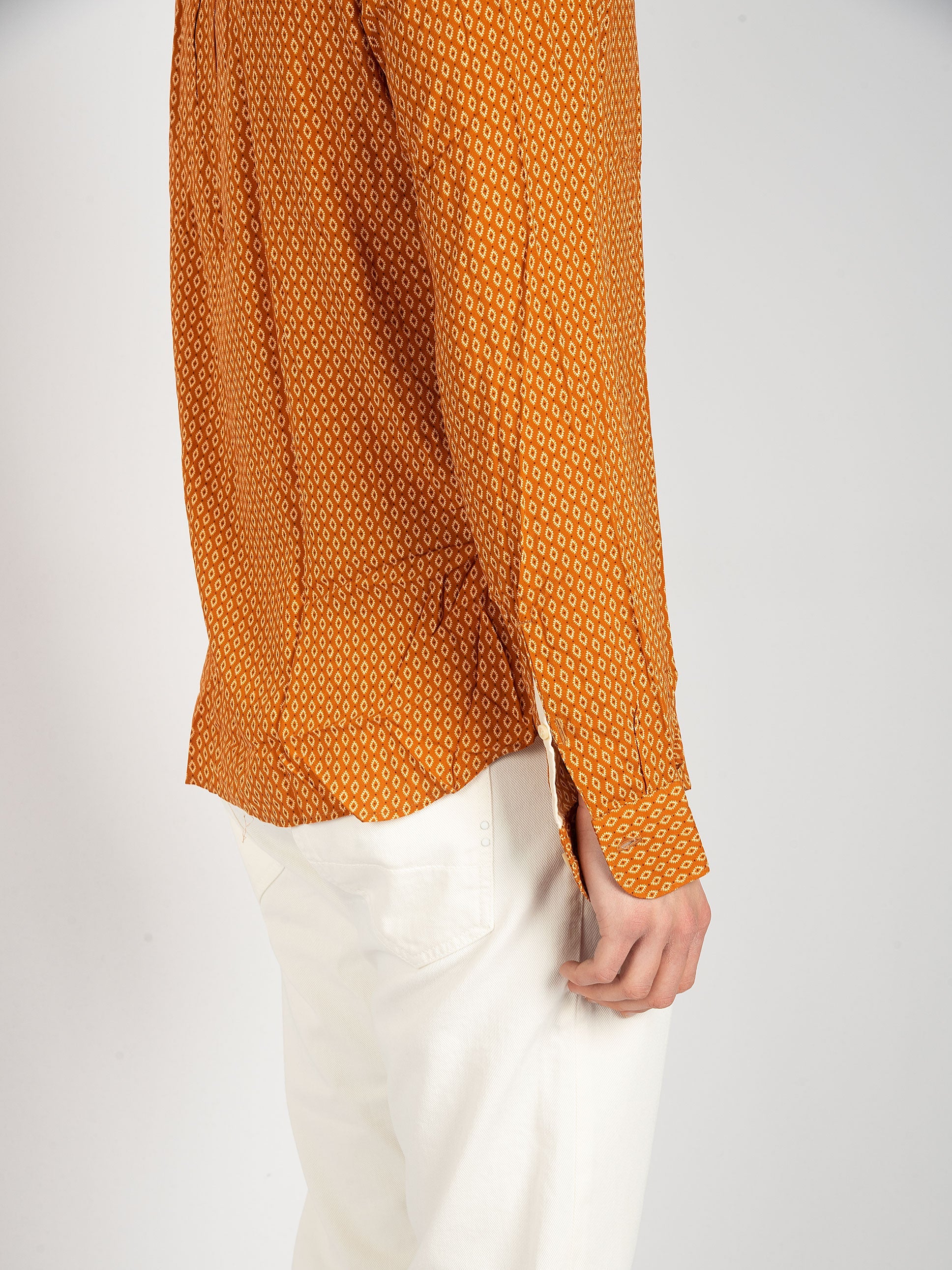 Camicia Coreana Etnica  - Arancio