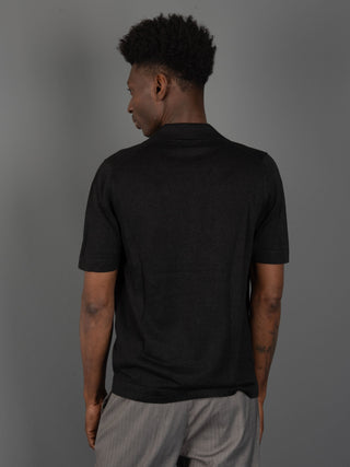 Camicia Lino Cotone - nero