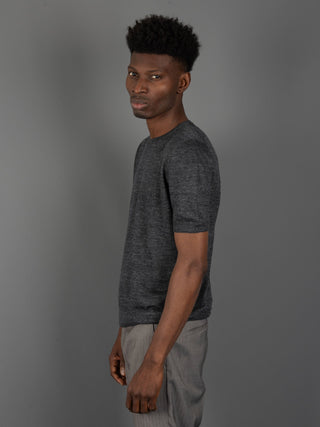Maglia in Lino Mélange - Antracite