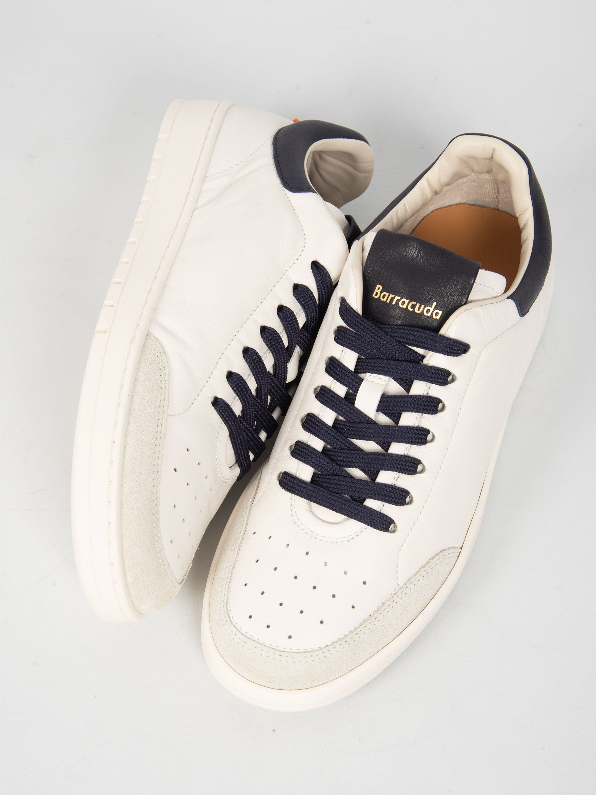 Sneakers 'Guga' Pelle- Bianco/Blu