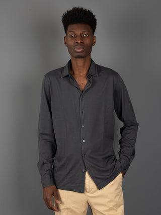 Camicia Cotone Organico - Asfalto