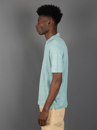 Polo Capri Lino - Verde Acqua