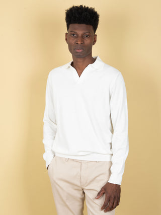 Polo in Cotone  - Bianco