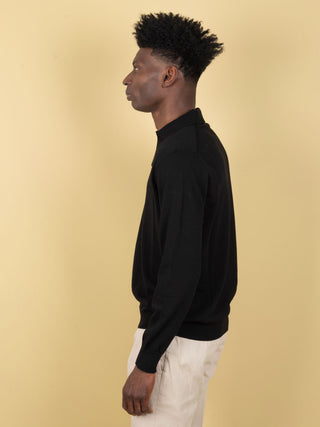 Polo in Cotone - Nero