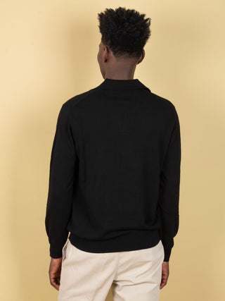 Polo in Cotone - Nero