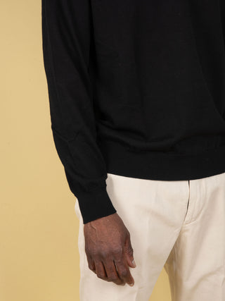 Polo in Cotone - Nero