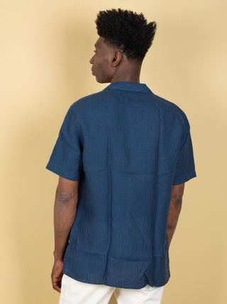 Camicia in Lino - Blu