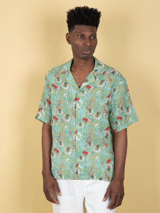 Camicia in Lino - Verde