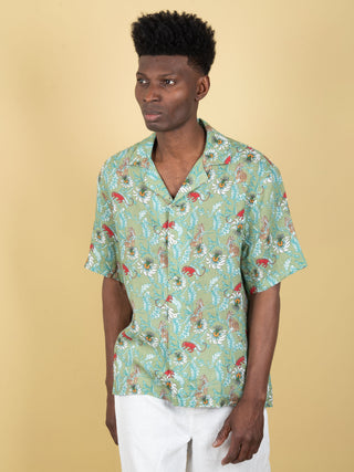 Camicia in Lino - Verde