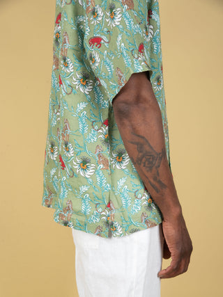 Camicia in Lino - Verde