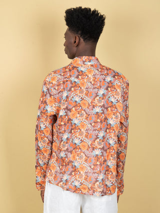Camicia in Lino - Arancio