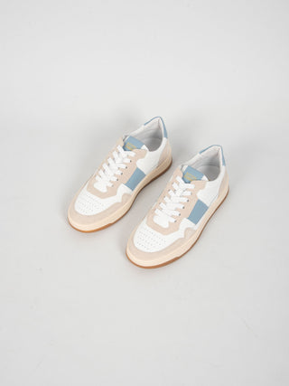 Sneakers '6 Low' - Bianco/Celeste