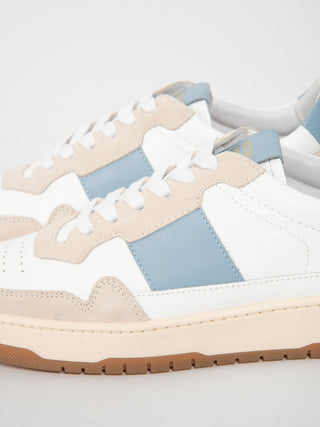 Sneakers '6 Low' - Bianco/Celeste