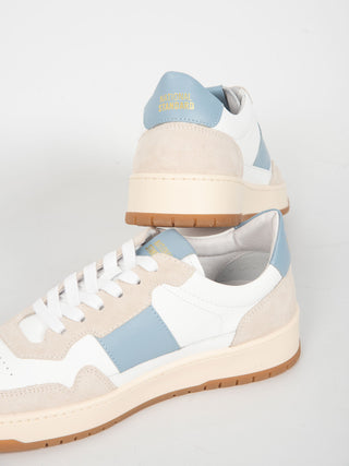 Sneakers '6 Low' - Bianco/Celeste