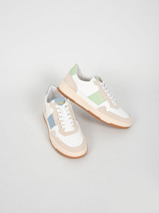 Sneakers '6 Low' - Bianco/Celeste