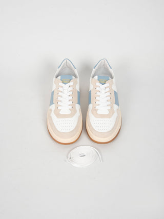 Sneakers '6 Low' - Bianco/Celeste