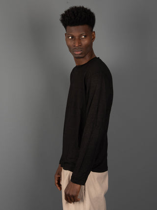 Maglia in Lino - Nero