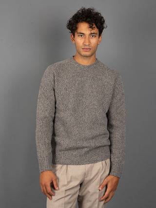 Maglia Mouliné - Tortora
