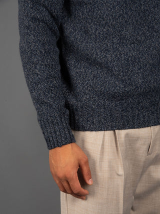 Maglia Mouliné - Blu