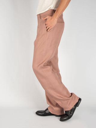 Pantalone Lino - Malva