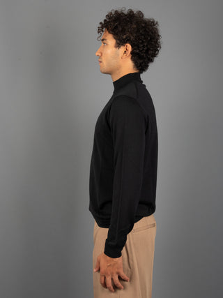Maglia Lupetto Seta - Nero