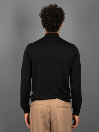 Maglia Lupetto Seta - Nero
