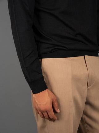 Maglia Lupetto Seta - Nero